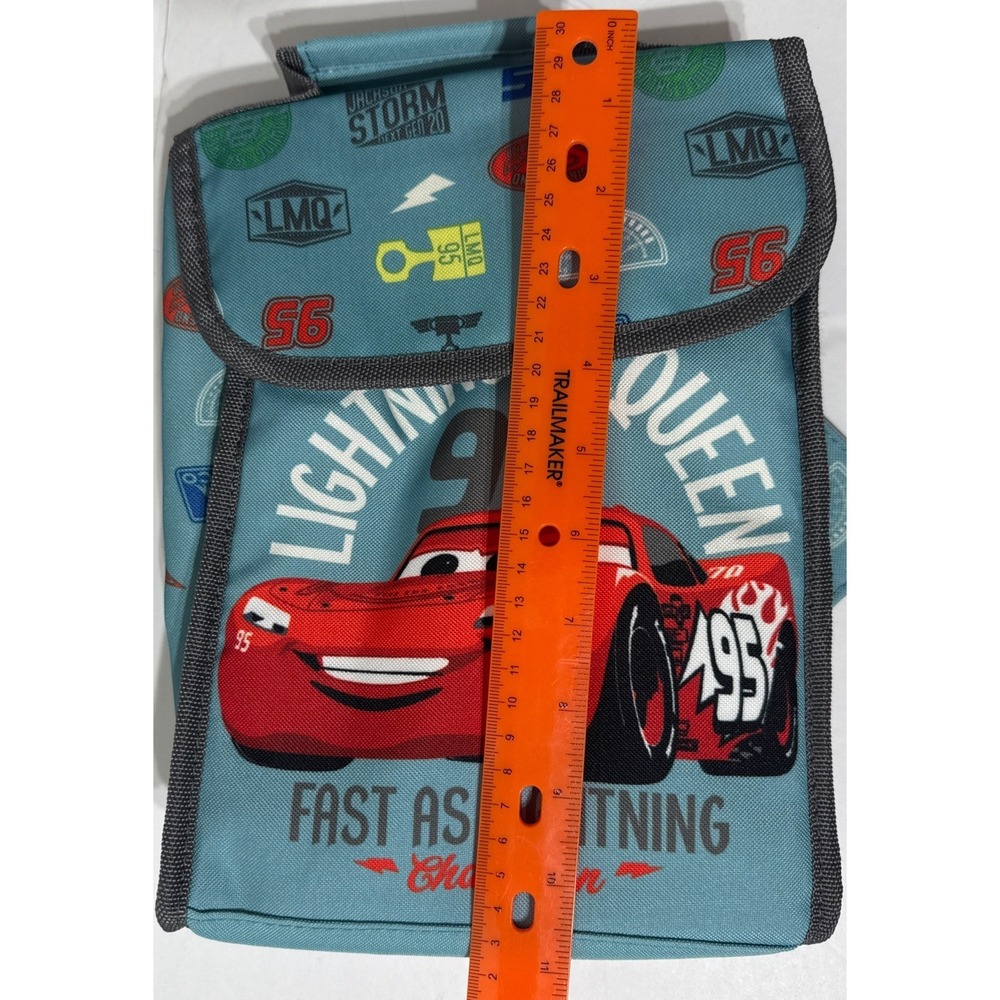 Disney Store Cars Lightning McQueen Lunch Box Tote &Sandwich/Snack Bag New Tag - Picture 5 of 10